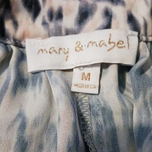 Mary‎ & Mabel High-Low Sleeveless Shift Dress Grey/Pink/White Size M - Picture 8 of 12